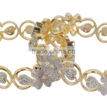 Indian Designer Zircon Bangle Kada Set photo-2