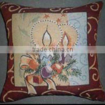 Christmas tapestry cushions