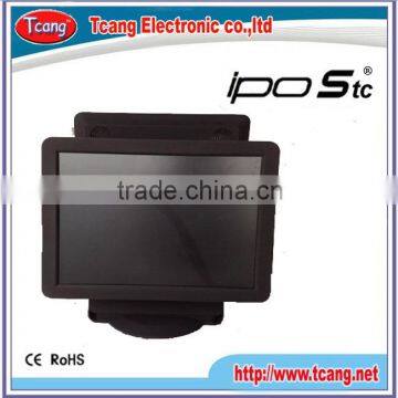 All in one dual touch screen laptop computer for retail shops
