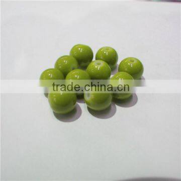 SCB024 cheap round neon stone color glass beads diy 8mm