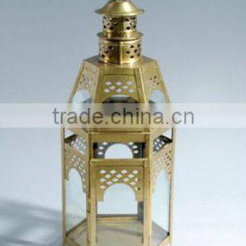 Brass Lantern, Shiny Polished Lantern, Hanging Lantern