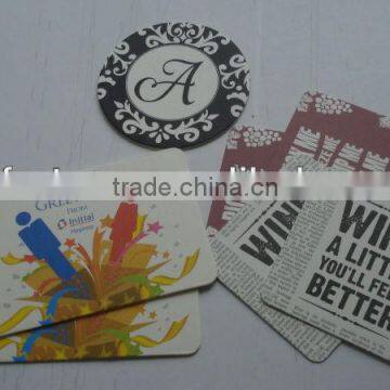 Chinese manufacturer promotional absorbent paper coaster