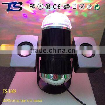 Party decor supply MP3 player with remote led rotating led disco ball light