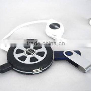 Vehicle wheel shaped usb 2.0 hub 4 port