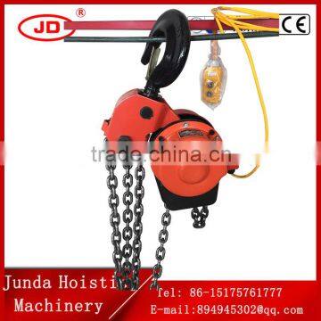 6M lifting height electric crane DHS type 5t /5000kg capacity 6M low price electric chain hoist with steel hook