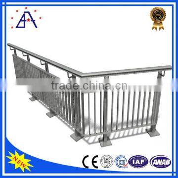 High Style Modestly Priced Silver Anodized Aluminum Balcony Fence