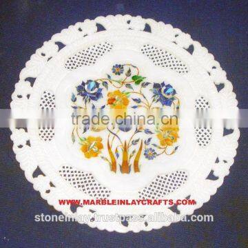 Unique Marble Inlay Plate