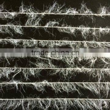 1/9nm soft nylon fancy yarn / feather yarn raw white on cone