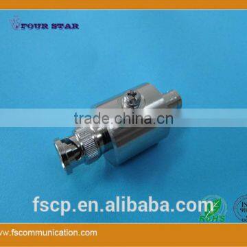 Gas Discharge Tube Lightning Arrestor With BNC Male to BNC Female Connector