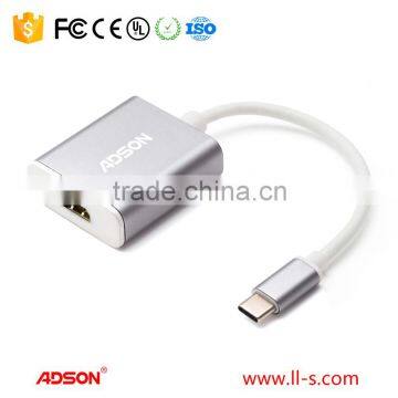 Wholesale high quality Adson Silver TYPE C USB 3.0 to HDMI1.4b adapter