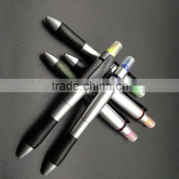 2 in 1promotional twist ball pen with highlighter