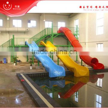 Hot Indoor Aqua Park Equipment Water Slide Spiral, Water Slide For Kids For Sale