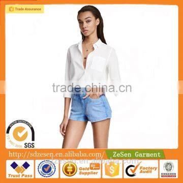 China Factory Fashion Sexy Slim Fit Low-Rise Denim Shorts For Women