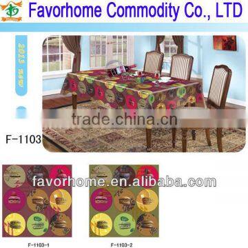 Plastic elegant tablecloth/table covers/table runner
