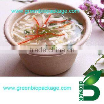 disposable biodegradable bamboo pulp bowls with lid