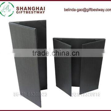 4 Folder PU Leather Menu Cover Leather Menu Holder photo-6