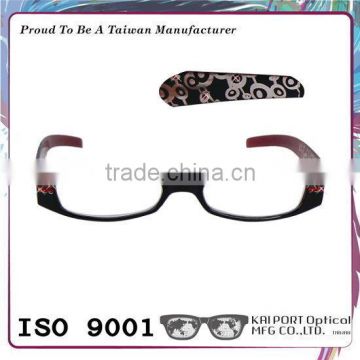 Laser graving and rhinestones decoration eyewear