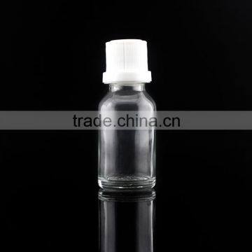 Empty 30ml Clear Glass Dropper Bottle With Different Cap Factory