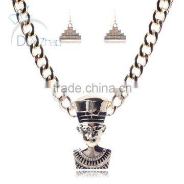 wholesale gold chain necklace Jesus jewelry set