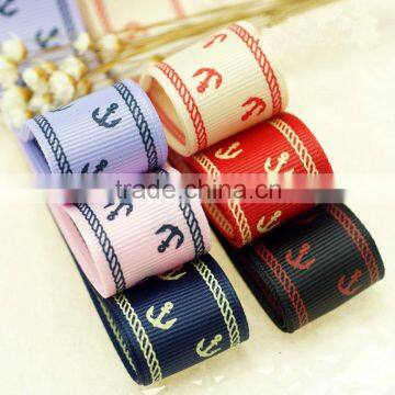 Decorative Custom Inch Grosgrain Printed Ribbon for Company Logo photo-3