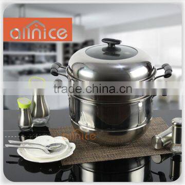 Allnice-Multifunction Cooking Pot, Double Layer Stainless Steel Food Steamer, stainless steel steamer