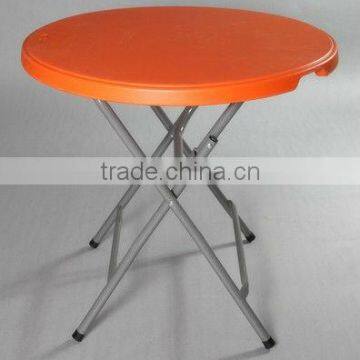 Orange Round Folding Table