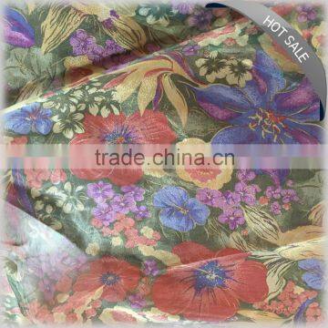 Factory custom design high quality digital printing polyester satin fabric