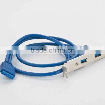 usb3.0 AM*2/20PIN IDC cable