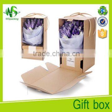 Brown corrugated cardboard flower packaging box                        
                                                Quality Choice