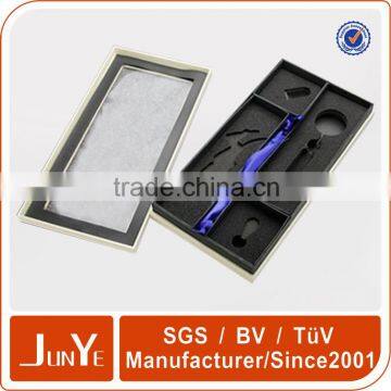 Lid and Tray Velvet EVA Transparent PVC Window Packaging Box photo-2