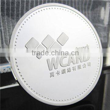 Custom Silver Coin Replica / Hot Sale Custom Challenge Coin / High Quality Custom Engraved Silver Coin