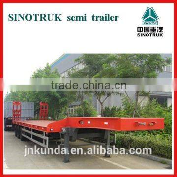 2015 3 Axles Low Bed Semi Trailer/ Heavy Equipment Transport Trailer