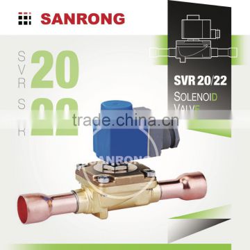 SVR High Pressure 220V AC Air Conditioner Solenoid Valve replaced for EVR EVR20 EVR22 with 7/8 1-1/8 1-3/8 ODF Solder