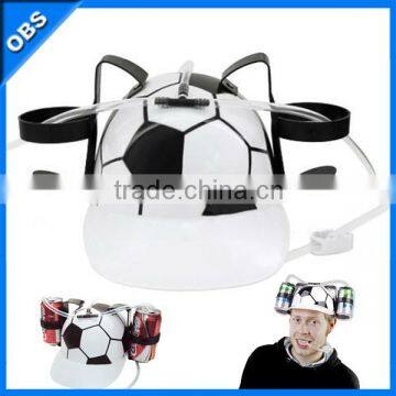 promotion gift party purpose pp football beer drink hat plastic beer drink helmet