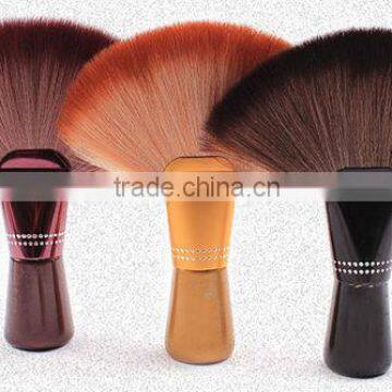 big fan brush powder brush sterile synthetic hair wood handle makeup brush