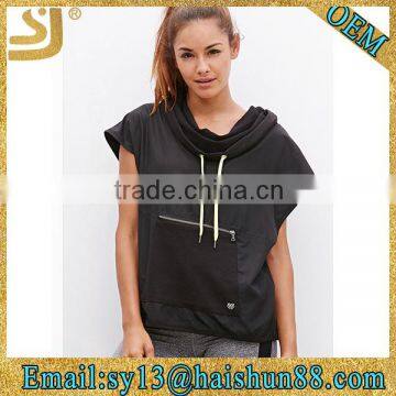 sleeveless athletic pullover oversized hoodie