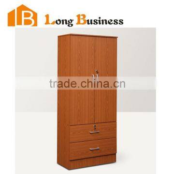 LB-DD3115 Modern black melamine MDF cheap wardrobe closet