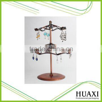 Rotating Fold up Metal Wire Jewelry Display Stand