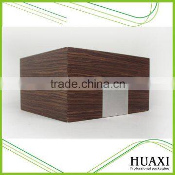 High Quality Wooden Grainy Paper Wood Watch Box photo-3