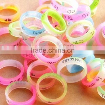 silicone rubber wedding rings glow in the dark