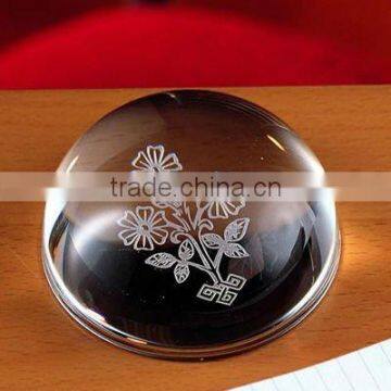 Wedding gift 3D Laser Crystal Cube Engraved paperweight