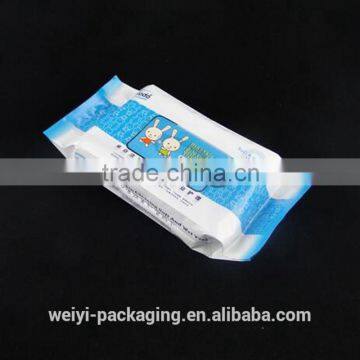 gusset bag / plastic gusseted bags / side gusset wet wipes tissue packaging bag