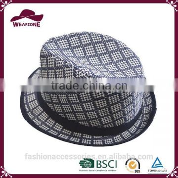 Superior quality man gambler straw bucket hat from China