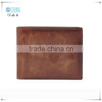 2016 Men Fashion Genuine Leather Short Wallet 100% Real Leather Purse