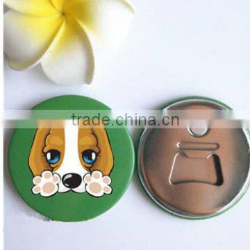 *high quality custom round shape bottle opener made in china