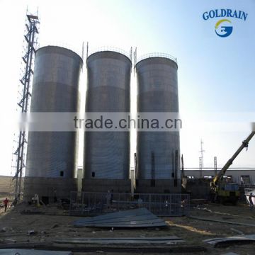 Galvanzied steel hopper steel silo feed mill for Algerial