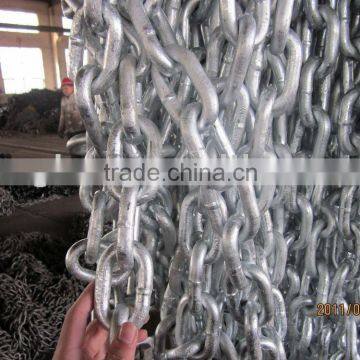 Industrial Chains DIN 763 Long Link Chains, galvanized or ungalvanized