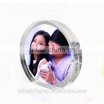 excellent round shape acrylic photo frame,acrylic magnetic photo frame,acrylic picture frame