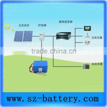 12v 20ah solar system power storage 18650 lithium battery pack