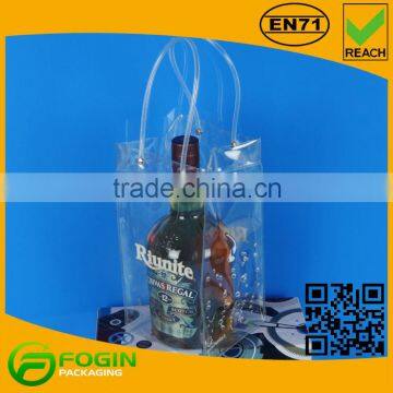 Transparent Plastic PVC Bag /PVC Ice Bag/ Cooler Bag With Handle